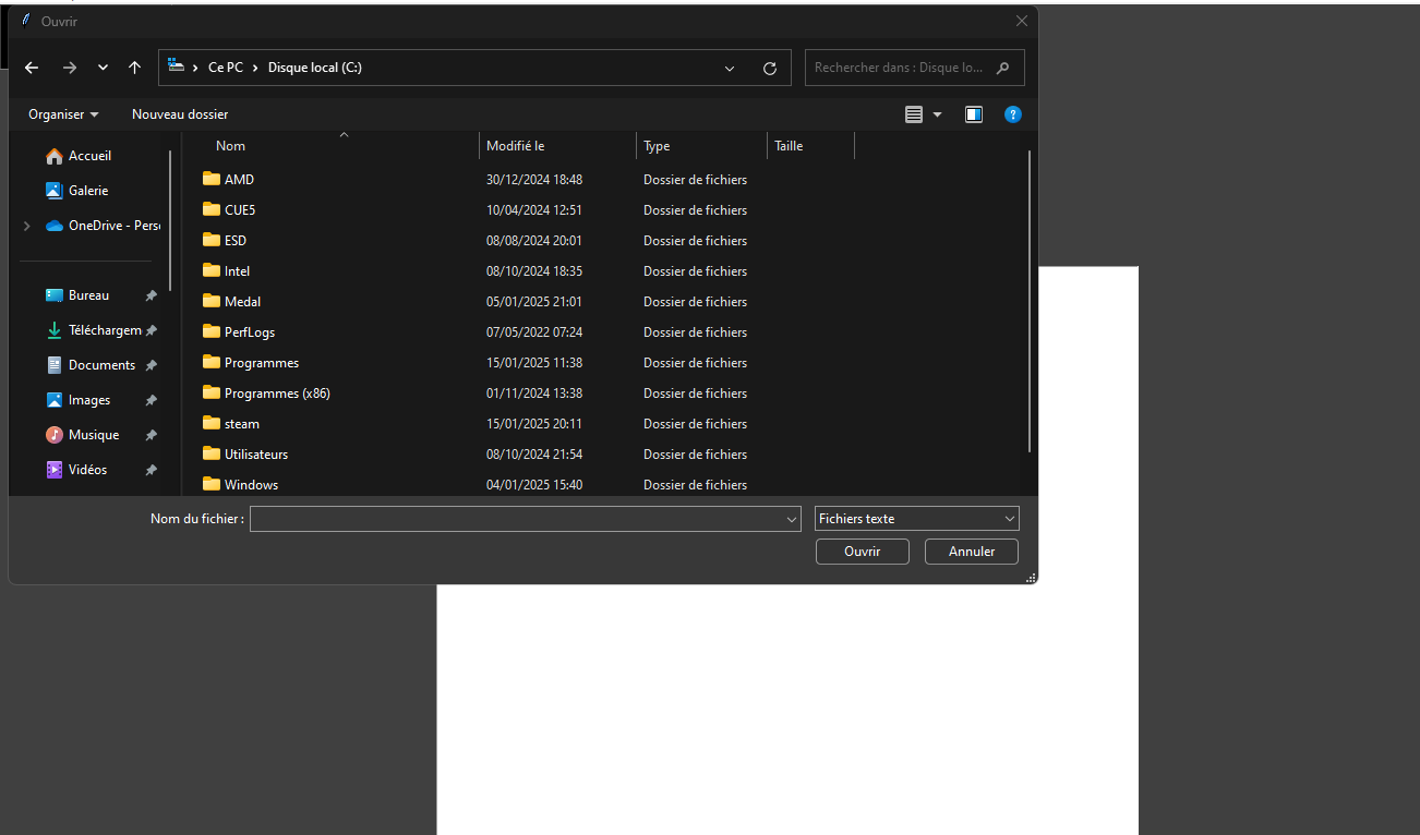 Microsoft Mot explorateur fichier